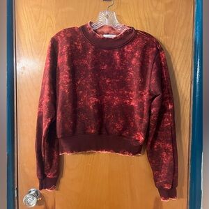 Cotton Citizen Burgundy Tie-Dye Sweatshirt